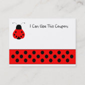 Schattigee Ladybug School Coupon (Achterkant)