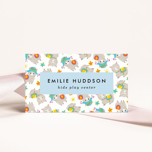 Schattigee lama's, Kinder Play Center, Activity Ce Visitekaartje