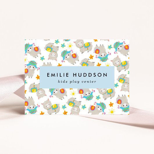 Schattigee lama's, Kinder Play Center, Activity Ce Visitekaartje