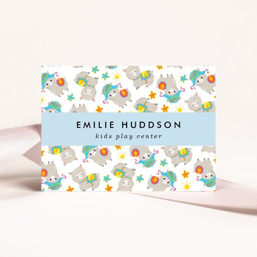 Schattigee lama's, Kinder Play Center, Activity Ce Visitekaartje