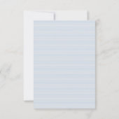 Schattigee Lamb Blue Kraft Baby Boy Shower Dank u Bedankkaart (Achterkant)