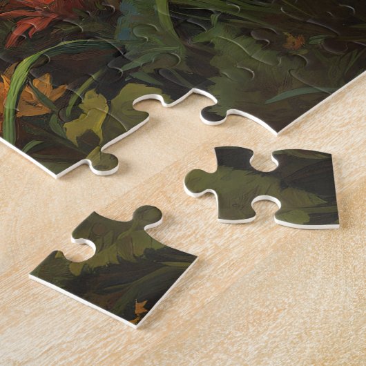 Schattigee Lamb en Butterfly Art Legpuzzel (Zijkant)