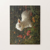 Schattigee Lamb en Butterfly Art Legpuzzel (Verticaal)