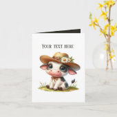 Schattigee Land koe aanpasbaar Kaart (Gele Bloem)