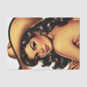 Schattigee land-pin-up tissuepapier