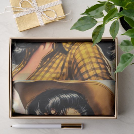 Schattigee  land Pin-up Tissuepapier (Geschenk)