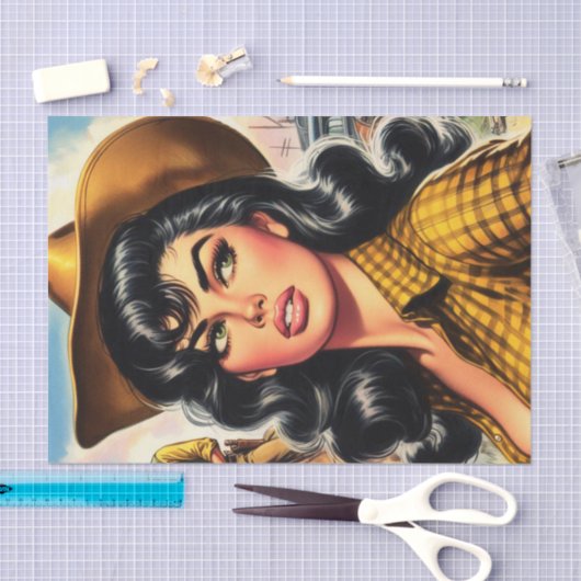 Schattigee  land Pin-up Tissuepapier (Craft)