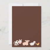 Schattigee landbouwhuisdieren boerenerf neutraal b kaart (Achterkant)