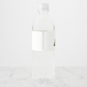 Schattigee landbouwhuisdieren Koe varkensvlees Bab Waterfles Etiket (Achterkant)