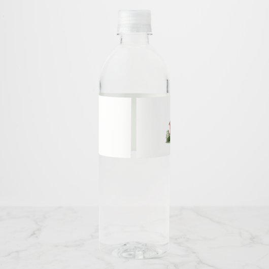 Schattigee landbouwhuisdieren Koe varkensvlees Bab Waterfles Etiket (Achterkant)