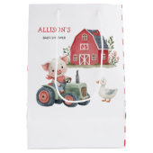 Schattigee landbouwhuisdieren Varkenshouderij Baby Medium Cadeauzakje (Achterkant)