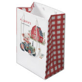 Schattigee landbouwhuisdieren Varkenshouderij Baby Medium Cadeauzakje (Achterkant Gekanteld)