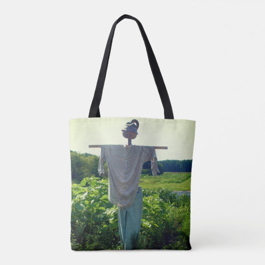 Schattigee landtuin vogelverschrikker tote bag (Achterkant)