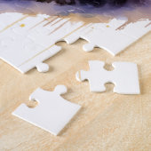 Schattigee Lange Haired Tabby Cat Waterverf Illust Legpuzzel (Zijkant)