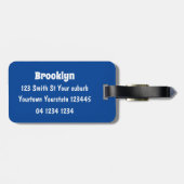 Schattigee lange oren jerboa cartoon illustratie bagagelabel (Achterkant horizontaal)