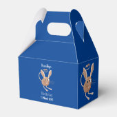 Schattigee lange oren jerboa cartoon illustratie bedankdoosjes (Achterkant)