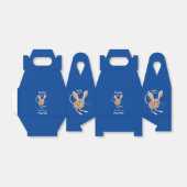 Schattigee lange oren jerboa cartoon illustratie bedankdoosjes (Uitgevouwen)