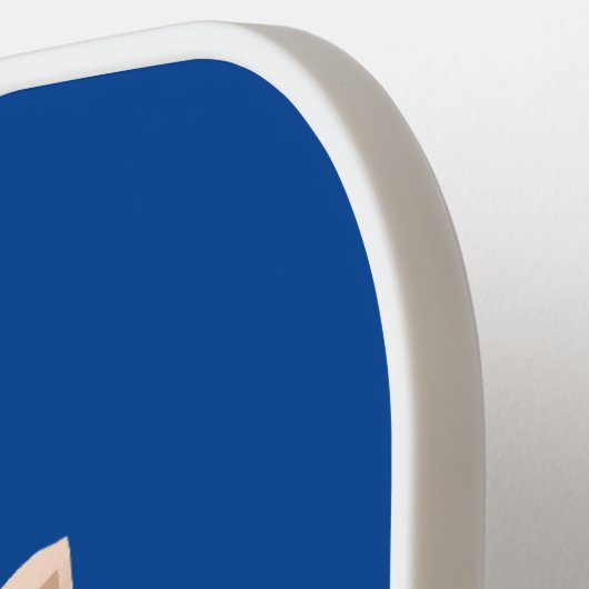 Schattigee lange oren jerboa cartoon illustratie pickleball paddle (Links Detail)