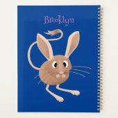 Schattigee lange oren jerboa cartoon illustratie planner (Achterkant)
