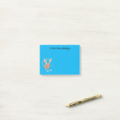 Schattigee lange oren jerboa cartoon illustratie post-it® notes (Op bureau)