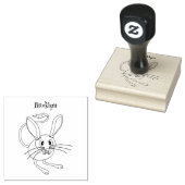 Schattigee lange oren jerboa cartoon illustratie rubberstempel (Gestempeld)
