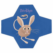 Schattigee lange oren jerboa cartoon illustratie voetbal (Enkel)