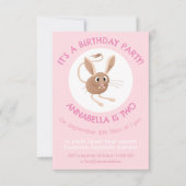 Schattigee lange oren jerboa gepersonaliseerde ver kaart (Voorkant)