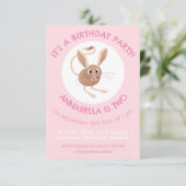 Schattigee lange oren jerboa gepersonaliseerde ver kaart (Staand voorkant)