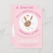 Schattigee lange oren jerboa gepersonaliseerde ver kaart (Voorkant / Achterkant)