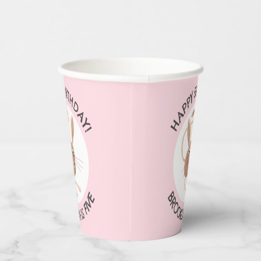 Schattigee lange oren jerboa gepersonaliseerde ver papieren bekers (Rechts)