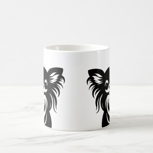 Schattigee langharige Chihuahua cartoon Koffiemok (Center)