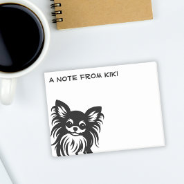 Schattigee langharige Chihuahua cartoon Post-it® Notes