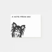 Schattigee langharige Chihuahua cartoon Post-it® Notes (Voorkant)