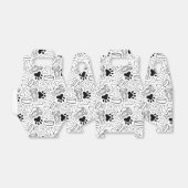 Schattigee langharige teckel worst hond bedankdoosjes (Uitgevouwen)