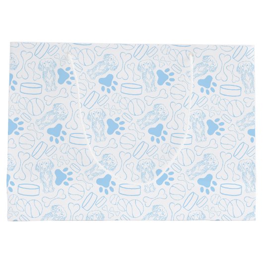 Schattigee langharige teckel worst hond groot cadeauzakje (Achterkant)