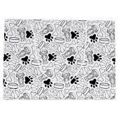 Schattigee langharige teckel worst hond groot cadeauzakje (Achterkant)