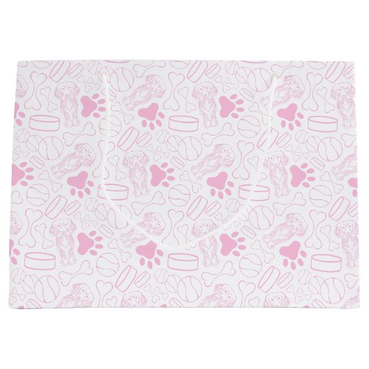 Schattigee langharige teckel worst hond groot cadeauzakje (Voorkant)