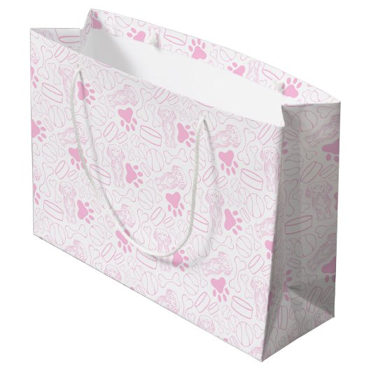 Schattigee langharige teckel worst hond groot cadeauzakje (Achterkant Gekanteld)