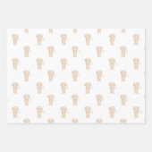 Schattigee langharige teckel worst hond inpakpapier vel (Voorkant)