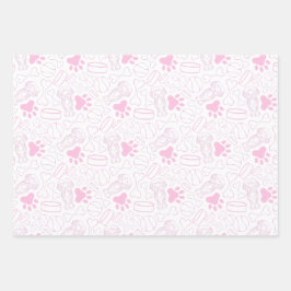 Schattigee langharige teckel worst hond inpakpapier vel