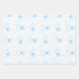 Schattigee langharige teckel worst hond inpakpapier vel