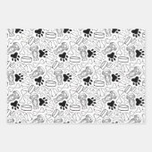 Schattigee langharige teckel worst hond inpakpapier vel (Voorkant 2)