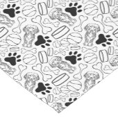 Schattigee langharige teckel worst hond korte tafelloper (Hoek)