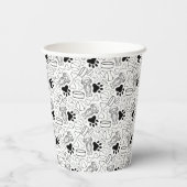 Schattigee langharige teckel worst hond papieren bekers (Achterkant)