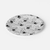 Schattigee langharige teckel worst hond papieren bordje (Gekanteld)