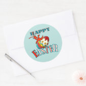 Schattigee langoesten Happy Easter Ronde Sticker (Envelop)