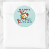 Schattigee langoesten Happy Easter Ronde Sticker (Tas)