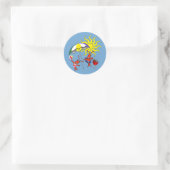 Schattigee langoesten kreeft zomer ronde sticker (Tas)