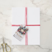 Schattigee Lantaarn Vrolijk Kerstfeest/Gelukkig Ni Cadeaulabel (Met Touw)