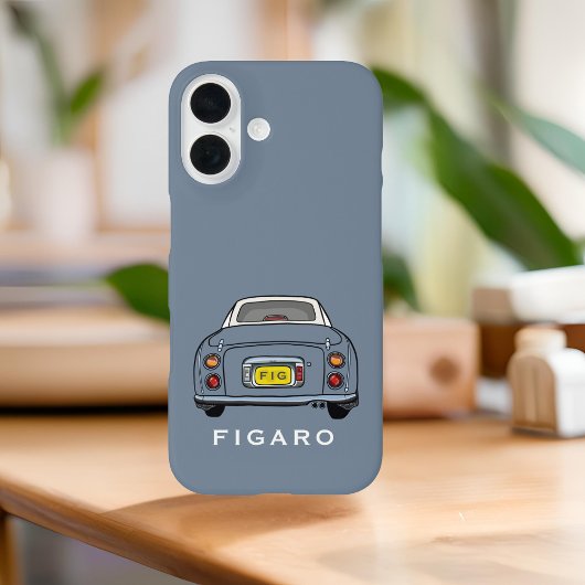 Schattigee Lapis Grijs Figaro Auto Monogram Figara Case-Mate iPhone Case